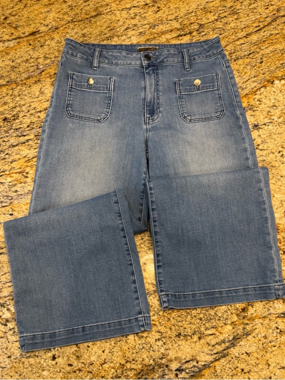 KUT From The Kloth Meg Wide Leg Jeans Women’s Size 8 Blue High Rise Denim - Picture 7 of 13